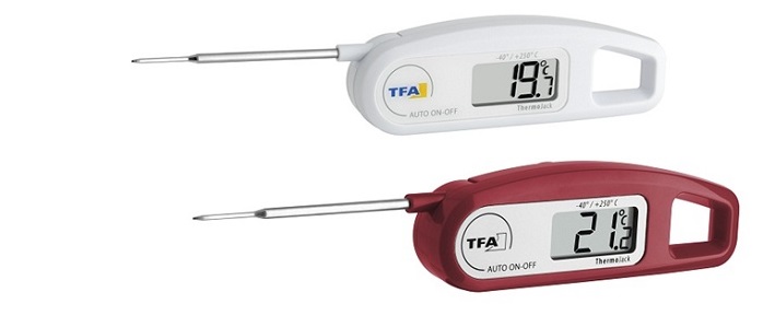 Termometro con sonda richiudibile